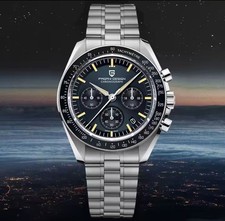 🔝 Pagani Design 1701 CK2998 MoonW Crono Seiko Vk63 100m Zaffiro Orologio uomo