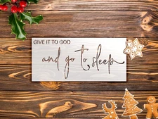 Give It To God And Go To Sleep Stencil By Studior12 Christian Home Decor Craf…