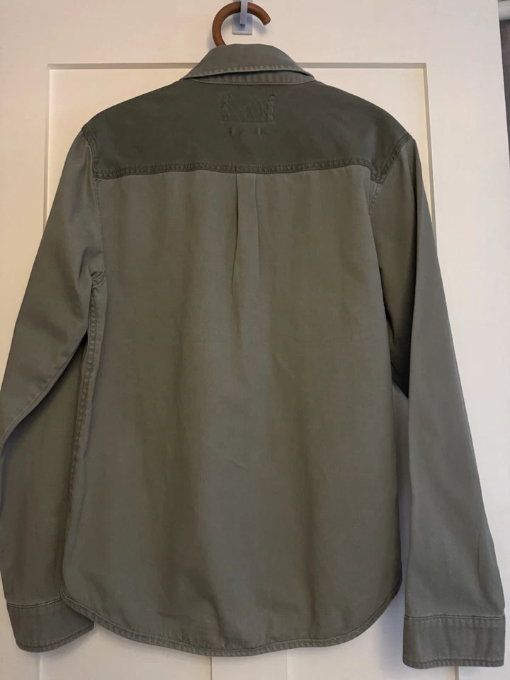 Native Youth Mens Gray Long Sleeve  Cotton Button Down Shirt Med - Image 3 of 4