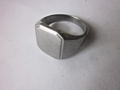 44110 old Ring Metall Herrenring Gr. 64 gut Vorkrieg  ungraviert
