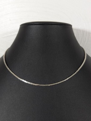 Vintage Accents by Hallmark Silver Tone Rolo Chain Link Necklace 15'' Choker