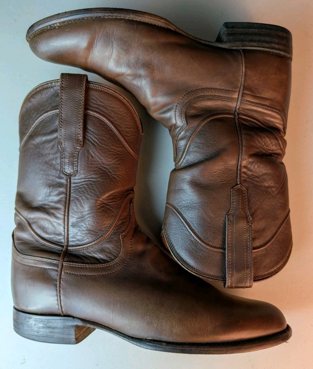 Tecovas Brown Leather Western Boots 9 men’s bad condition scuffs The Dusty Cowboy Boot - Brown cowhide | Tecovas main image 3