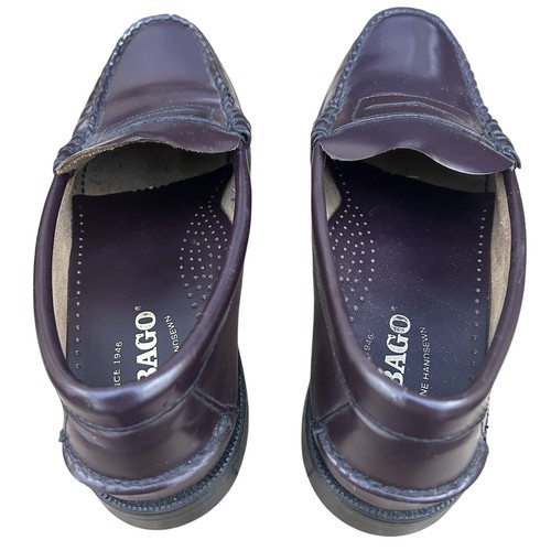 Sebago Loafers Men's Size 9 E Leather Penny Dan Burgundy Brown - Picture 5 of 8