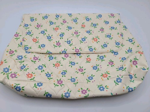 Vintage Johnson's Baby Travel Kit Vinyl Bag Only Floral Rare Collectible 
