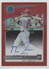 2020 Donruss Optic Rated Rookie Signatures Red Prizm 49/50 Matt Thaiss Auto 1u6