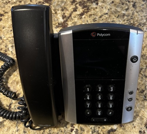 POLYCOM VVX 500 (2201-44500-001) HD VOICE TELEPHONE - Picture 1 of 2
