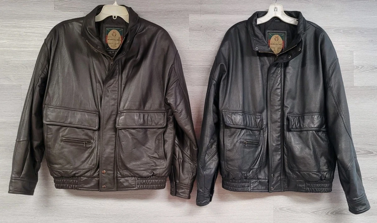 Leather Multi-Color Vintage Outerwear Coats & Jackets for Men for