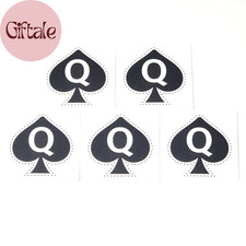 Queen of Spades Temporary Tattoo: 5-Piece Temporary Tattoos