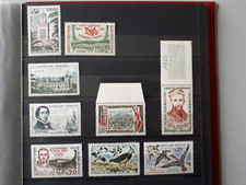 timbres France : 1960 YT n° 1238, 1244, 1252, 1255, 1256, 1262... NEUF **