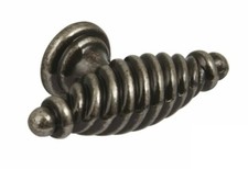 Pewter Knob Handle Twister Cupboard Door  Knob 32mm Twist Antique Effect