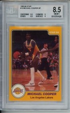 1983-84 Star #15 Michael Cooper Rookie SP Short Print BGS 8.5 Rare