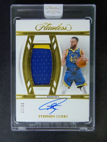 2023-24 Panini Flawless Stephen Curry GU Patch Auto Gold /10