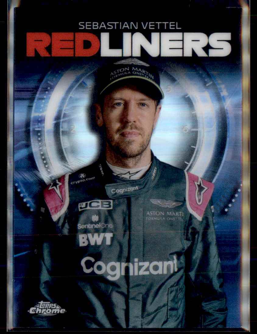 2021 Topps Chrome Formula 1 Redliners Sebastian Vettel Aston Martin Cognizant F1