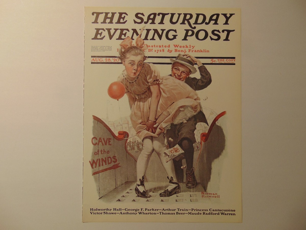 611 Saturday Evening Post ポスト 1991年製 The Saturday Evening Post AUG. 28,1920 (REPRINT) Norman Rockwell
