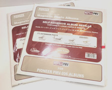 LOT OF 2 Pioneer Magnetic Photo Album REFILL Pages X Pando PMV 206 LARGE 12 x 12