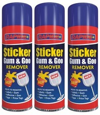 3x Sticker Remover Gum & Goo Spray  Tape Labels Adhesive Price Tag Remover New