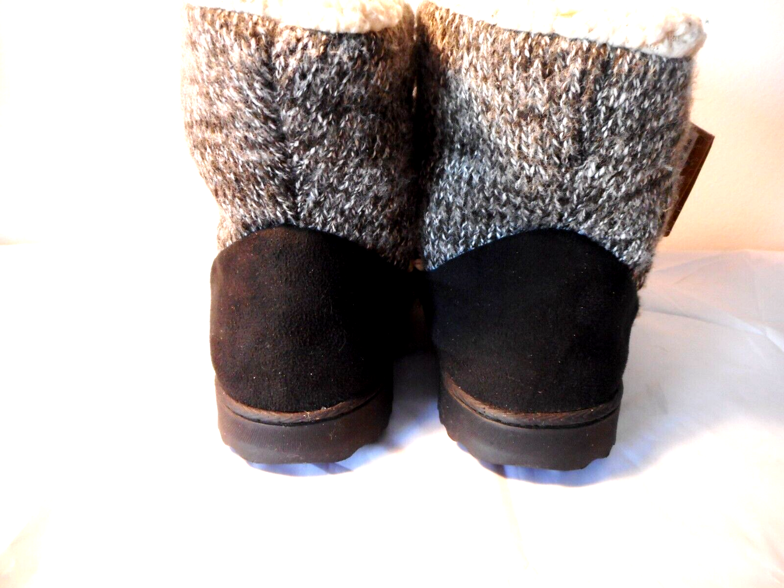 SAOLA Dearfoams Memeory stivali ciabatte da interno esterno suola battistrada XL 11 12 nuovi con etichette