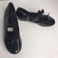 ABT Black Tap Shoes Girls 13 Spotlights Ribbon Tie Shiny Man Made