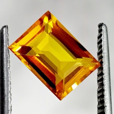 Natural 9-11 Ct Baguette Cut Mogok Yellow Painite EGL Certified Loose Gemstone