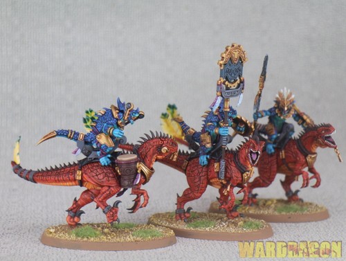 Warhammer AOS WDS painted Seraphon Aggradon Lancers b29 - Picture 8 of 11