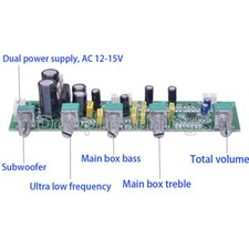 NEW NE5532 Subwoofer Preamplifier Board HiFi 2.1 Preamp Tone Board Treble Bass