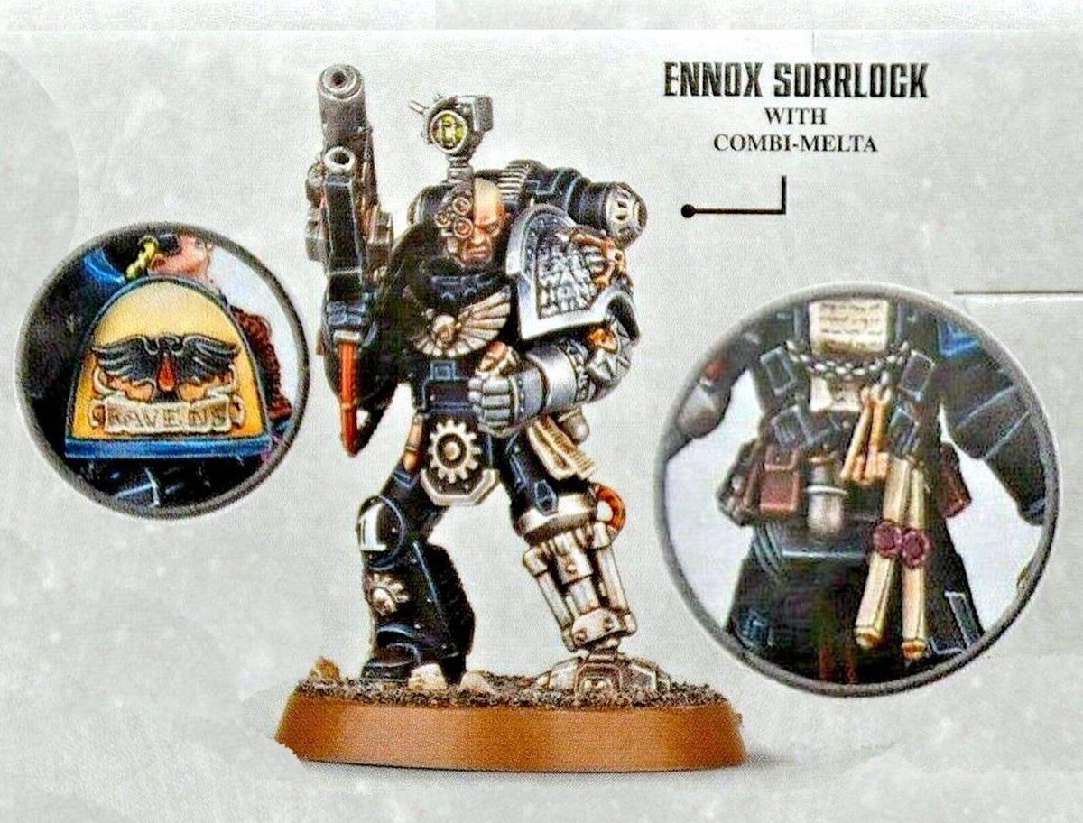 Warhammer 40K Iron Hands Deathwatch Kill Team Cassius Sternguard With Combi-Melta - Unassembled & Unpainted