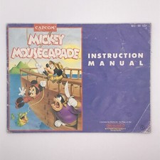 mickey mousecapade manual only  Nintendo Entertainment System NES  Instructions