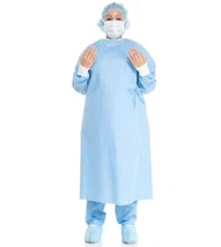*1-Piece* Halyard Basics Surgical Gown With Towel Blue X-Large Sterile 99285