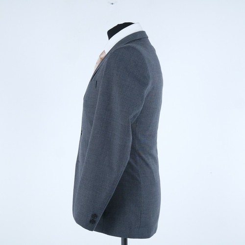Mens Vintage Blazer Size UK 36R Grey Slim Fit Sport Coat Jacket - Picture 4 of 12