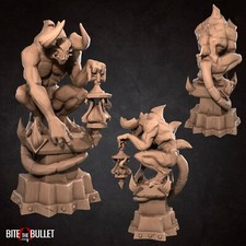 Gargoyle Rock Statue - Scenery - Bite the Bullet - Dungeons & Dragons Miniature