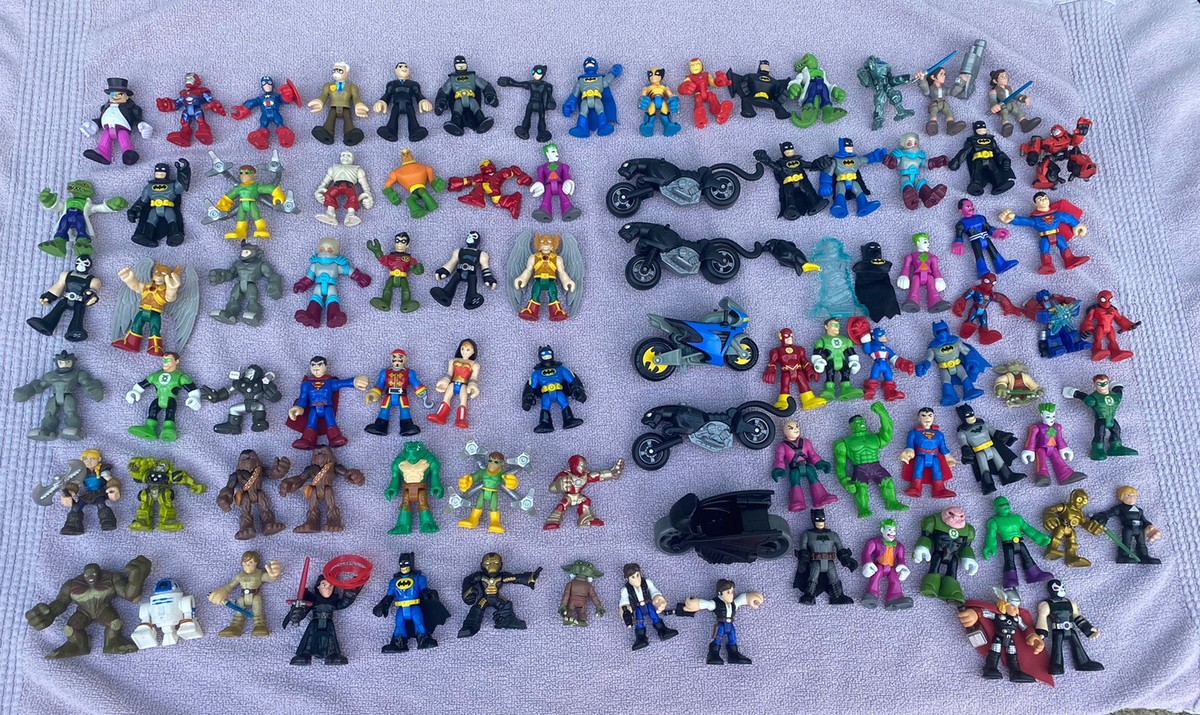 MARVEL SUPER HERO SQUAD LOT Of 84 IMAGINEXT DC SUPER FRIENDS