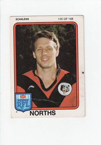 1981 Scanlens Rugby League Mark Graham #135 (North Sydney Bears) | eBay ...