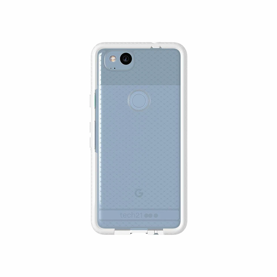 Tech 21 Evo Check Case Cover for Google Pixel 2 Clear White T21-5804 - Image 2 of 3