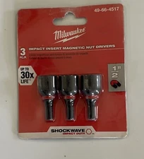 Milwaukee 49-66-4517 Impact Insert Magnetic Nut Driver 1/2"