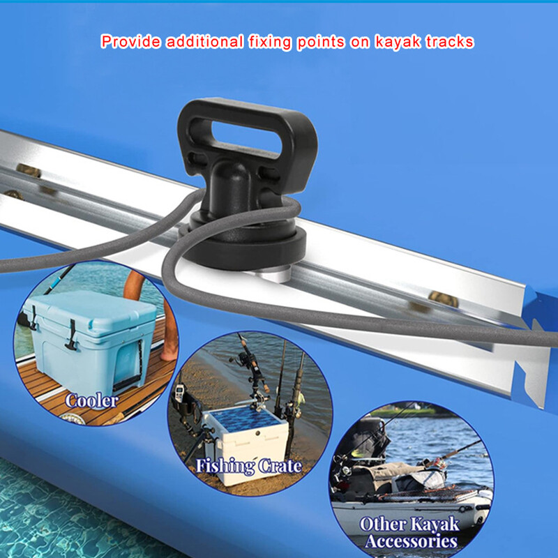 Track Mount Tie Downs Protect Coolers Fishing Boxes Kayak Accessories