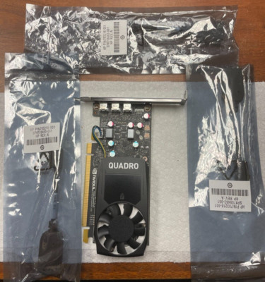 New HP NVIDIA P400 QUADRO 2GB Graphics Video Card 919985-002 (mini DP to DP)