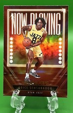 2023-24 Hoops Brice Sensabaugh Now Playing Holo Foil #12 Utah Jazz