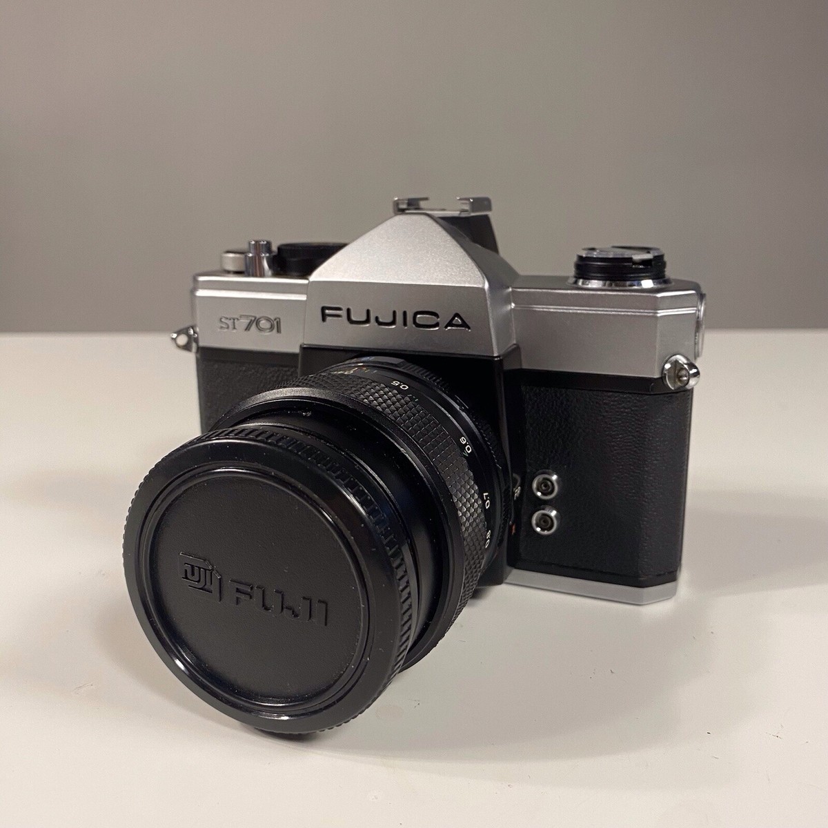 Fujica ST 701 Fuji Film SLR Camera w/ 55mm Vivitar Lens