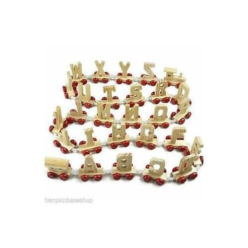 Brand New Wooden Alphabet Train Letters Personalised Names as Children Gift