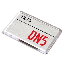 FRIDGE MAGNET - Tilts DN5 - UK Postcode