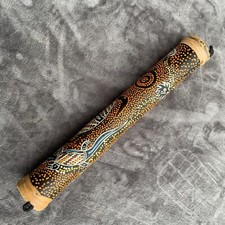 Rainmaker Stick Shaker Bamboo/ Wicker, Lizard, Kangaroo, Tribal 16 inches