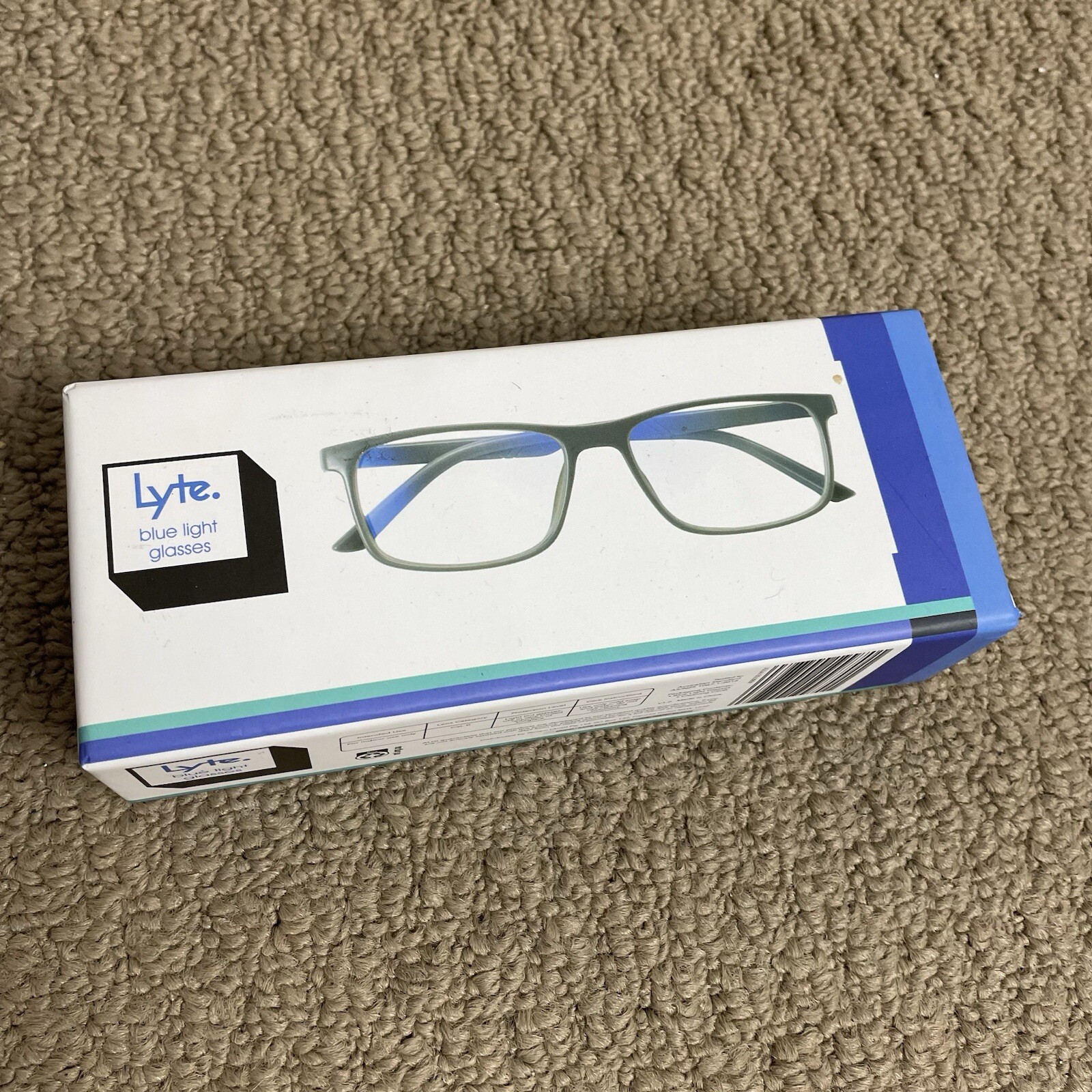 Lute Blue Light Glasses Grey Frame Brand New 20% Blue Light Blocked-image