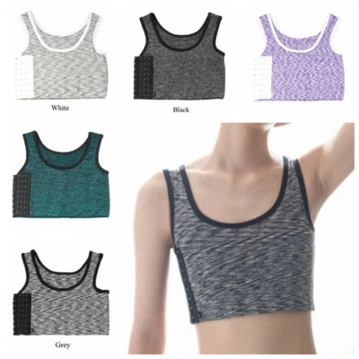 Damen Brust Brust Binder Lesbisch Tomboy FTM BH Basic Westen Crop Tops Freizeit