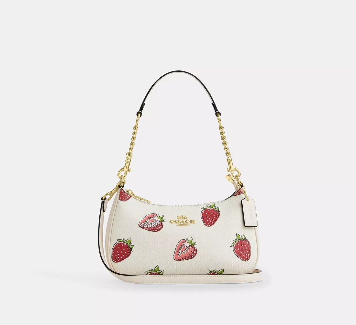 【Coach】25'春夏＊フルーツプリント☆テリ ショルダー CAL62 NWT Coach Teri Shoulder Bag With Strawberry Print CAL62 | eBay