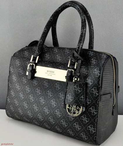 Guess Satchel Nuevo Ladies Bag estilo Isla con 100 Coal Tote bolso original wAwXH