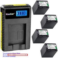 Kastar LCD Charger Battery for Sony NP-FH100 Sony HDR-XR200 HDR-XR500 HDR-XR520