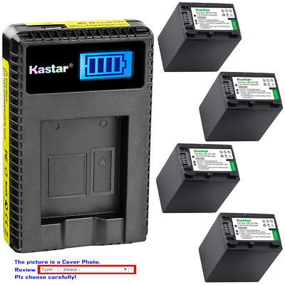 Kastar LCD Charger Battery for Sony NP-FV100 Sony HDR-CX550 HDR-CX560 HDR-CX580