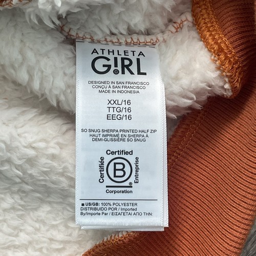 Athleta Girl So Snug Sherpa XXL 16 Half Zip Sweater - Picture 6 of 7