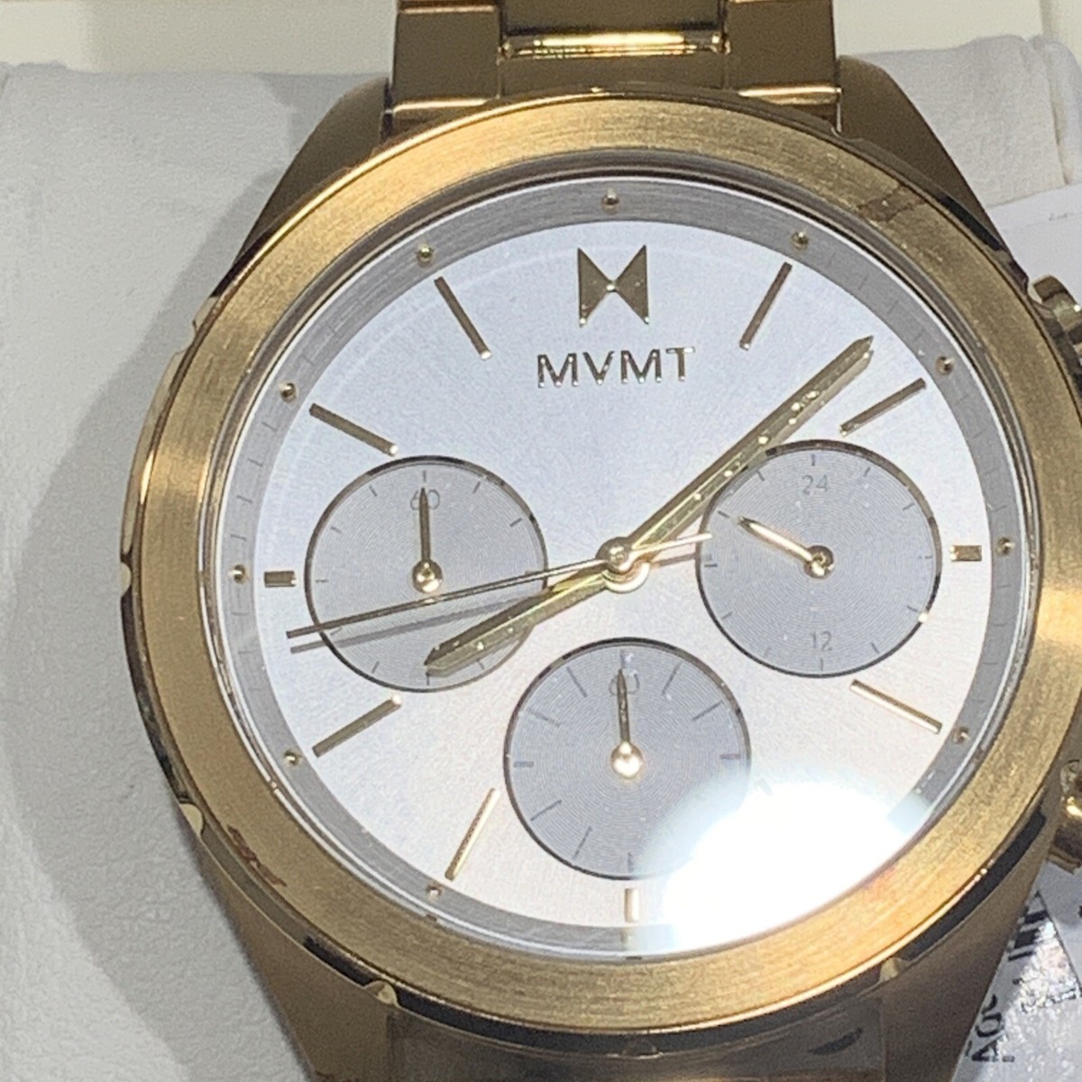 MVMT 28000128-D Getaway Chronograph White Round Dial Watch  display picture 3
