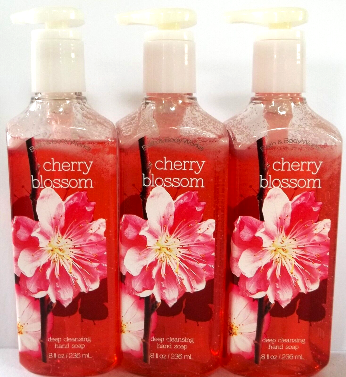 Bath Body Works Original CHERRY BLOSSOM Deep Cleansing Hand Soap